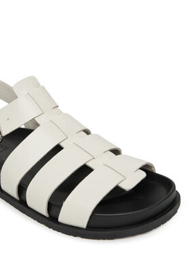 Tommy Jeans Sandały Tjw Fisherman Patent Sandal EN0EN02874 Biały. Kolor: biały. Materiał: skóra