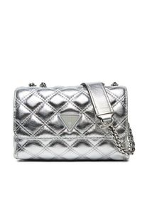 Guess Torebka Giully (QV) Mini-Bags HWQV87 48740 Srebrny. Kolor: srebrny. Materiał: skórzane