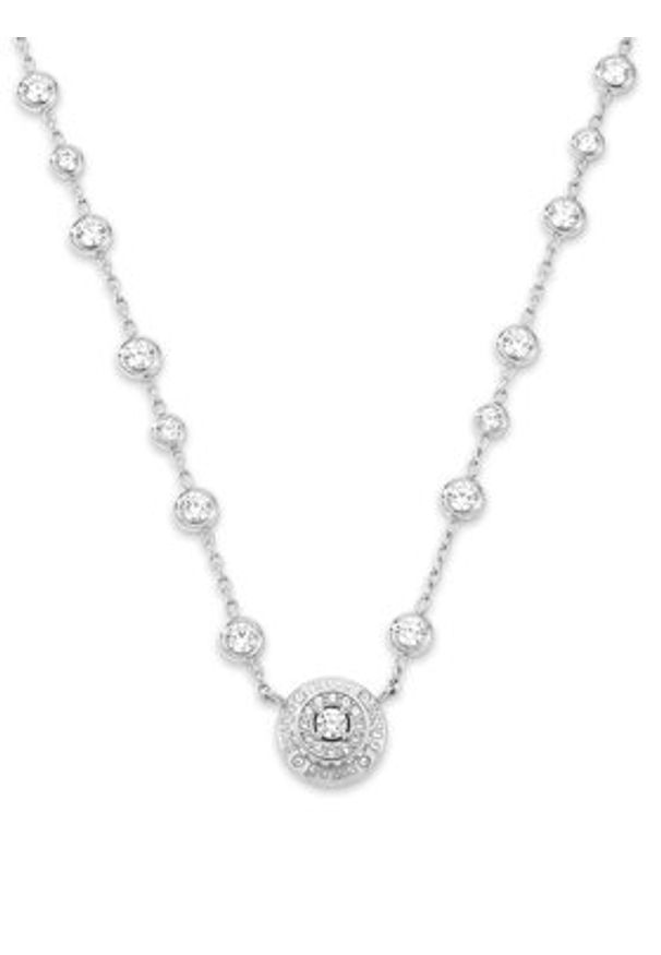 Guess Naszyjnik JUBN06 283JW Srebrny. Materiał: ze stali, ze stali nierdzewnej. Kolor: srebrny