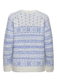only - ONLY Sweter Xmas Nordic 15354824 Błękitny Regular Fit. Kolor: niebieski. Materiał: syntetyk #4