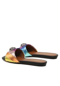 Kurt Geiger Klapki Kensington Flat Sandal 8496169109 Kolorowy. Materiał: skóra. Wzór: kolorowy #7