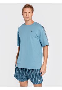 Fila T-Shirt Brittnau FAM0194 Niebieski Relaxed Fit. Kolor: niebieski. Materiał: bawełna #1