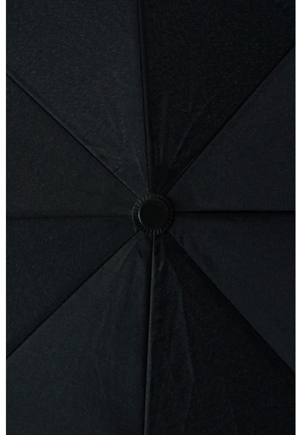Karl Lagerfeld - KARL LAGERFELD Czarny damski parasol Ikon SM. Kolor: czarny. Materiał: materiał