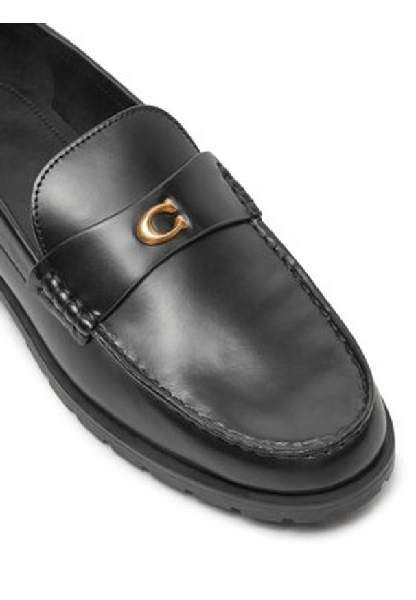 Coach Mokasyny CW980 Czarny. Kolor: czarny. Materiał: skóra
