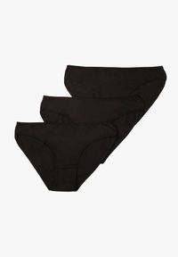 Born2be - Czarne Bawełniane Majtki 3-Pack Typu Figi Suvemia. Kolor: czarny. Materiał: bawełna #1