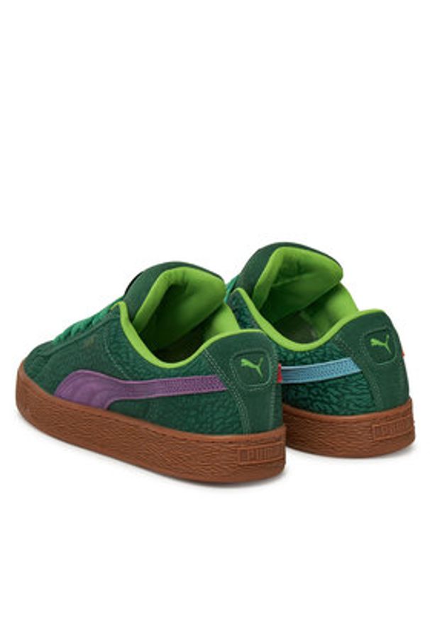 Puma Sneakersy Suede XL TMNT 401304 01 Zielony. Kolor: zielony. Materiał: skóra, nubuk. Model: Puma Suede