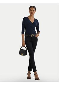Lauren Ralph Lauren - LAUREN RALPH LAUREN Bluzka 200824366023 Granatowy Slim Fit. Kolor: niebieski. Materiał: wiskoza #5
