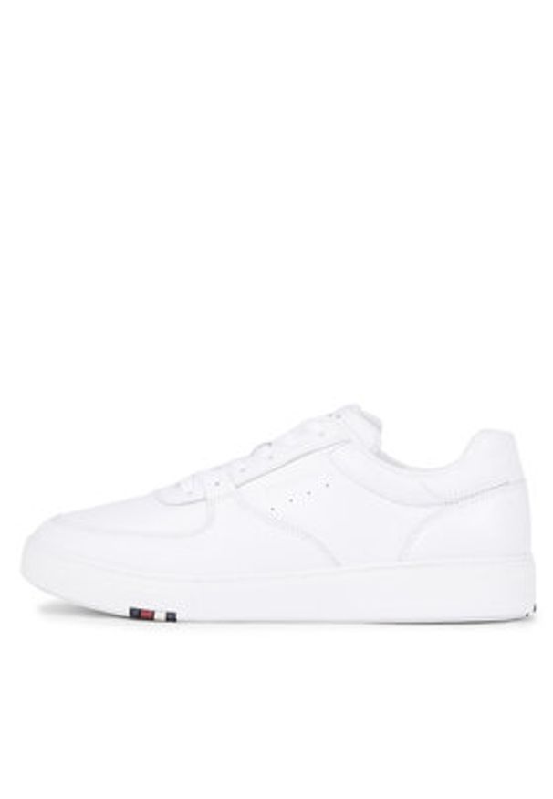 TOMMY HILFIGER - Tommy Hilfiger Sneakersy Modern Cup Corporate Lth FM0FM04941 Biały. Kolor: biały. Materiał: skóra