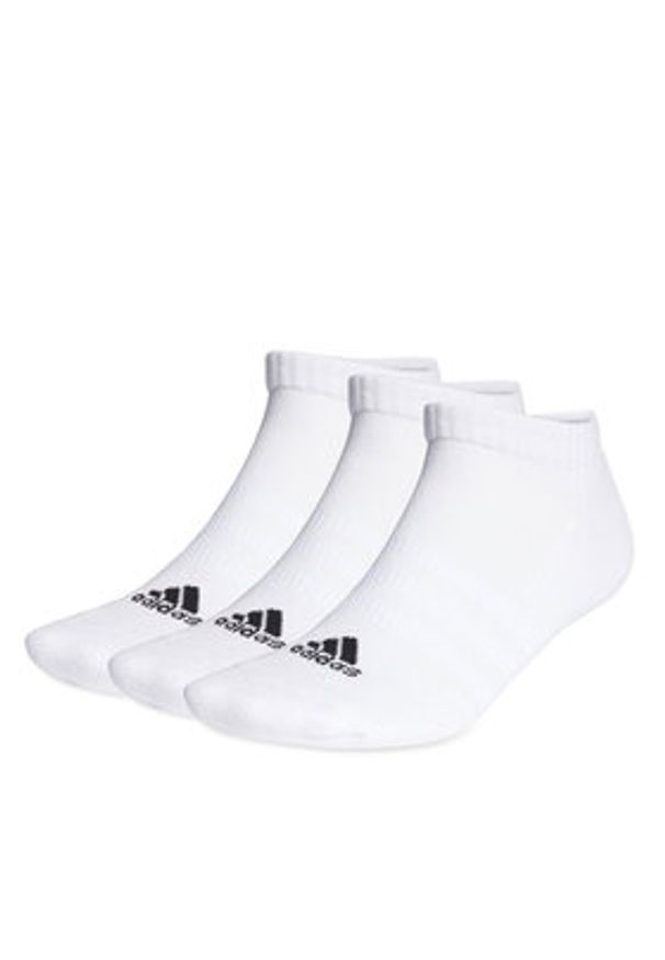 Adidas - adidas Skarpety stopki unisex Cushioned Low-Cut Socks 3 Pairs HT3434 Biały. Kolor: biały. Materiał: syntetyk