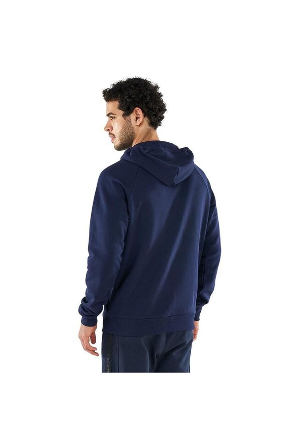 Under Armour - Męska Polarowa Bluza Treningowa Rival Big Logo. Kolor: niebieski. Materiał: polar