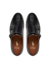 Polo Ralph Lauren Półbuty Asher Dbl Mk 803945278001 Czarny. Kolor: czarny. Materiał: skóra