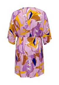 ONLY Carmakoma Sukienka 15291654 Fioletowy Regular Fit. Kolor: fioletowy. Materiał: wiskoza #3