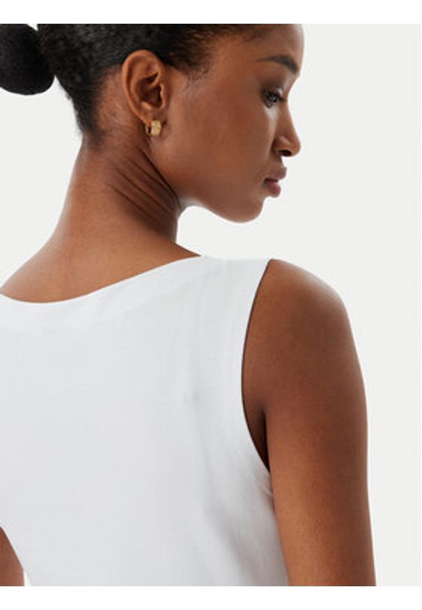 Vero Moda Top Panda 10314416 Biały Slim Fit. Kolor: biały