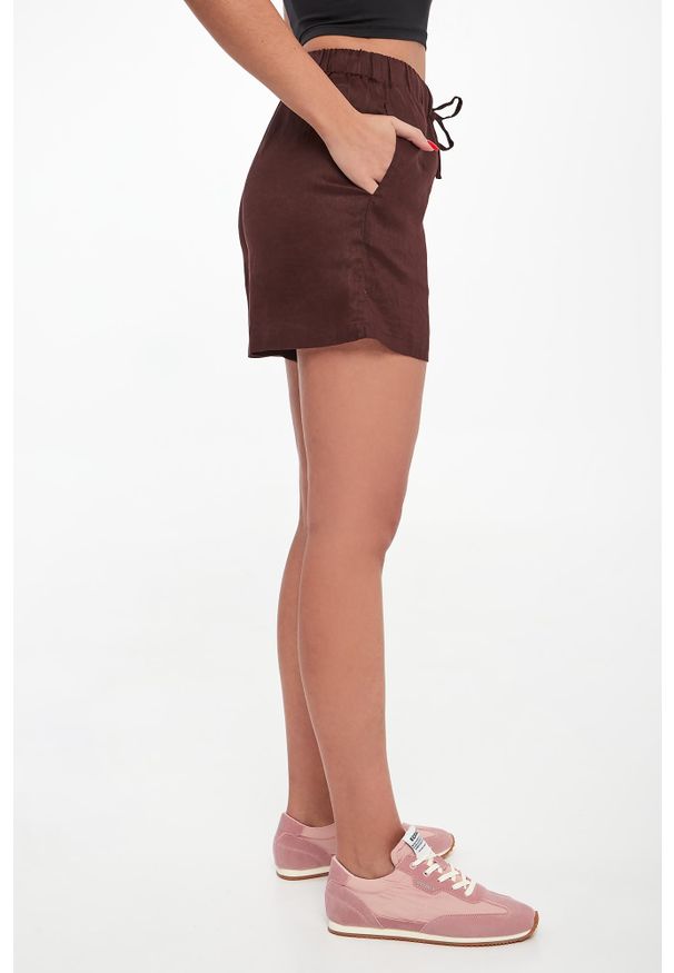 Ecoalf - Szorty damskie lniane Eras ECOALF. Materiał: len