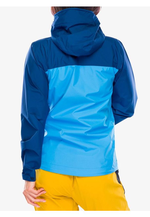 Kurtka przeciwdeszczowa damska Rab Downpour Eco Jacket. Kolor: niebieski. Sport: turystyka piesza