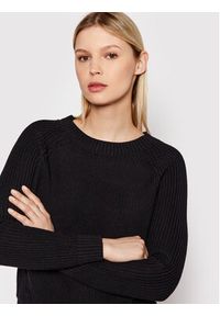 Selected Femme Sweter Sira 16077846 Czarny Regular Fit. Kolor: czarny. Materiał: bawełna #4