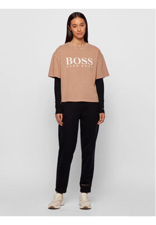 BOSS - Boss Bluzka C_Esabel_Active 50457401 Czarny Slim Fit. Kolor: czarny