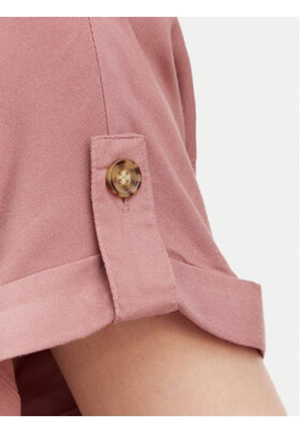 Vero Moda Koszula Bumpy 10310139 Różowy Regular Fit. Kolor: różowy. Materiał: wiskoza