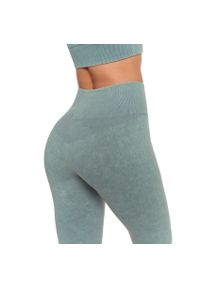 Zielony Damski Komplet Top + Legginsy Moraj. Okazja: na co dzień, na spacer. Kolor: zielony. Materiał: materiał. Długość rękawa: krótki rękaw. Długość: krótkie. Styl: sportowy, wizytowy, casual, elegancki #5