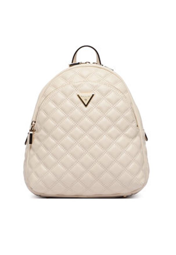 Guess Plecak Giully II HWQG96 73320 Kremowy. Kolor: kremowy. Materiał: skóra