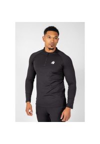 GORILLA WEAR - Koszulka fitness męska Gorilla Wear Hamilton Hybrid Longsleeve z długim rękawem. Kolor: czarny. Długość rękawa: długi rękaw. Długość: długie. Sport: fitness #1