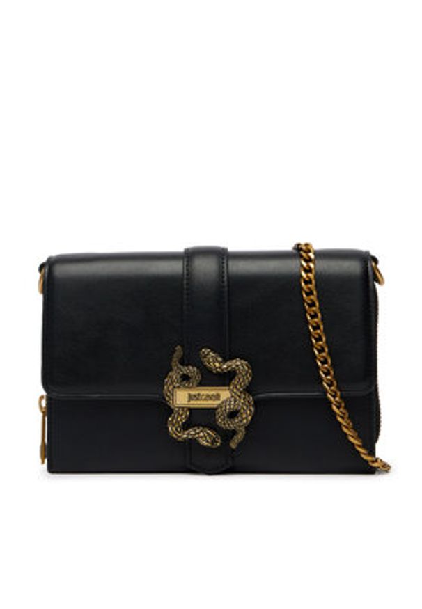 Just Cavalli Torebka 80RA5PA6 ZSA89 Czarny. Kolor: czarny. Materiał: skórzane