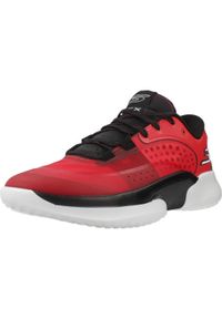 skechers - Kapcie SKECHERS SKX RESAGRIP Czerwony. Kolor: czerwony. Materiał: syntetyk, tkanina. Model: Skechers Sport. Sport: turystyka piesza