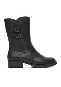 Rieker Botki Z9571-00 Czarny. Kolor: czarny. Materiał: skóra
