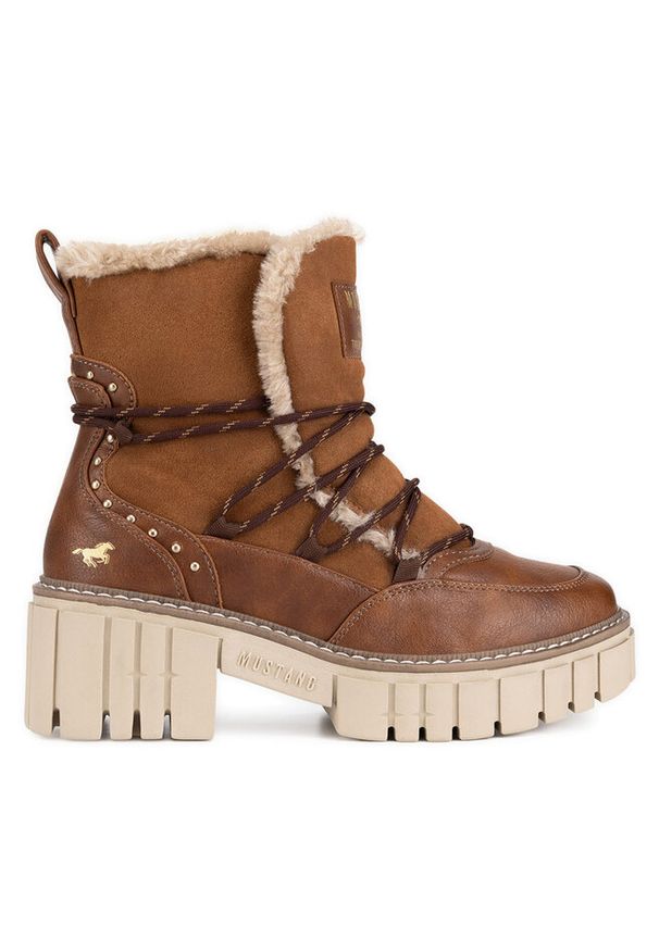 Trzewiki Mustang. Kolor: brązowy