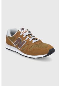 New Balance Buty ML373ET2 kolor brązowy. Nosek buta: okrągły. Zapięcie: sznurówki. Kolor: brązowy. Materiał: guma. Model: New Balance 373 #2