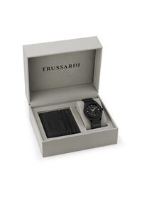 Trussardi Jeans - Trussardi Zestaw zegarek i etui na karty R2453156007 Czarny. Kolor: czarny #4