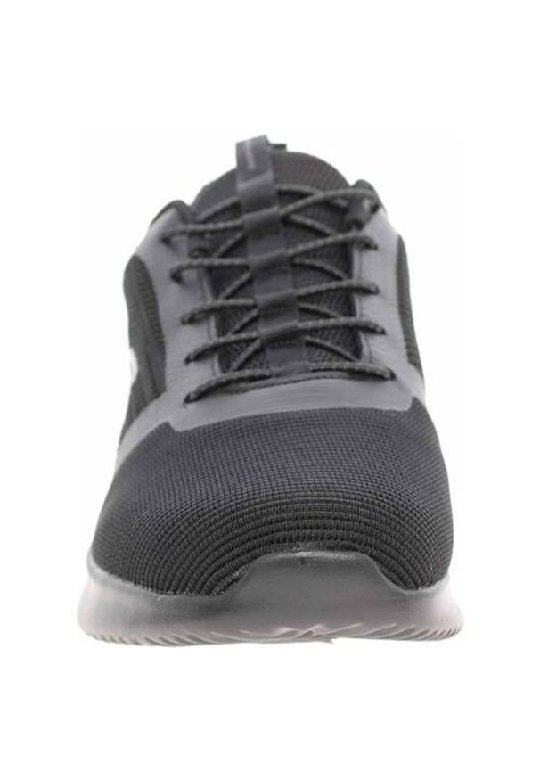 skechers - Buty do chodzenia męskie Skechers Bounder. Zapięcie: sznurówki. Kolor: czarny. Materiał: materiał, tkanina, syntetyk. Szerokość cholewki: normalna. Sport: turystyka piesza