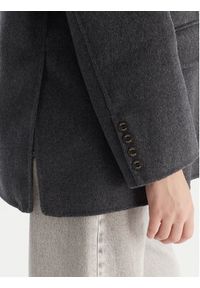 ViCOLO Płaszcz wełniany TF0005 Szary Regular Fit. Kolor: szary. Materiał: syntetyk #3