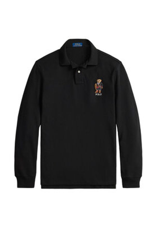 Polo Ralph Lauren Polo 710981793002 Czarny Classic Fit. Typ kołnierza: polo. Kolor: czarny. Materiał: bawełna