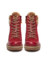 Remonte Trzewiki CEO-D0U78-35 Czerwony. Kolor: czerwony. Materiał: skóra, zamsz #5