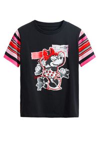 Desigual T-Shirt Minnie 25SWTK39 Czarny Slim Fit. Kolor: czarny. Materiał: bawełna #3