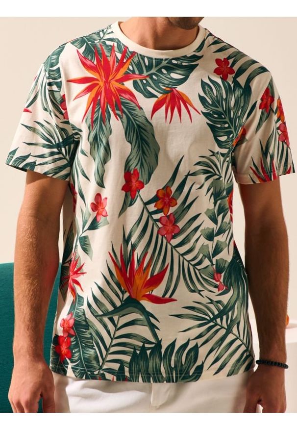 Sinsay - Koszulka z nadrukiem - wielobarwny. Wzór: nadruk