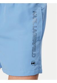 Karl Lagerfeld - KARL LAGERFELD Szorty kąpielowe B1M46001 Niebieski Regular Fit. Kolor: niebieski. Materiał: syntetyk #3