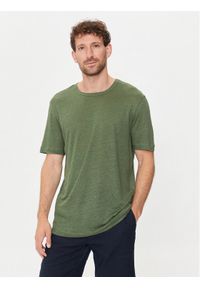 BOSS - Boss T-Shirt Tiburt 456 50511612 Zielony Regular Fit. Kolor: zielony. Materiał: len #1