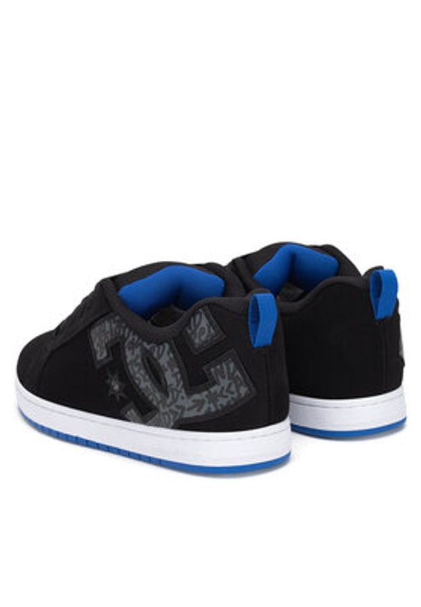 DC Sneakersy COURT GRAFFIK DC01661063 Czarny. Kolor: czarny. Materiał: skóra, nubuk