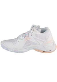 Buty siatkarskie damskie Mizuno Wave Lightning Z8 Mid. Kolor: biały, wielokolorowy, różowy. Model: Mizuno Wave. Sport: siatkówka