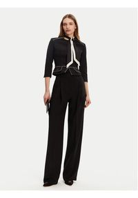 Elisabetta Franchi Spodnie materiałowe PA-081-51E2-V360 Czarny Regular Fit. Kolor: czarny. Materiał: syntetyk #4