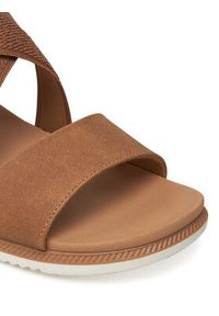 skechers - Skechers Sandały BOBS Desert Kiss Low 114705/CSNT Brązowy. Kolor: brązowy. Materiał: materiał #6