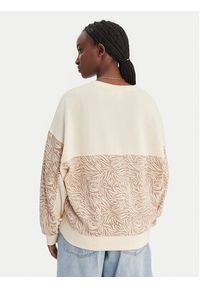 Roxy Bluza ERJFT05040 Beżowy Relaxed Fit. Kolor: beżowy. Materiał: bawełna #4