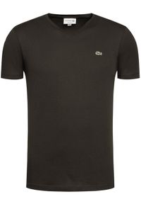 Lacoste T-Shirt TH2036 Czarny Regular Fit. Kolor: czarny. Materiał: bawełna