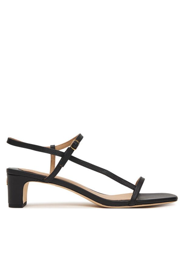 Lauren Ralph Lauren - LAUREN RALPH LAUREN Sandały 802P00097001 Czarny. Kolor: czarny. Materiał: skóra