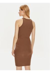 Vero Moda Sukienka codzienna Chloe 10306898 Brązowy Tight Fit. Okazja: na co dzień. Kolor: brązowy. Materiał: bawełna. Typ sukienki: proste. Styl: casual #6