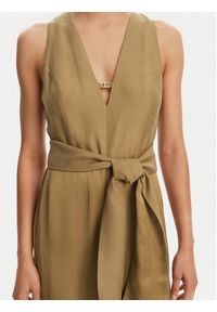 TwinSet - TWINSET Kombinezon 251TT2272 Beżowy Regular Fit. Kolor: beżowy. Materiał: wiskoza #2