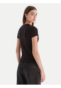 Tommy Jeans T-Shirt Bling Linear DW0DW21550 Czarny Slim Fit. Kolor: czarny. Materiał: bawełna #3