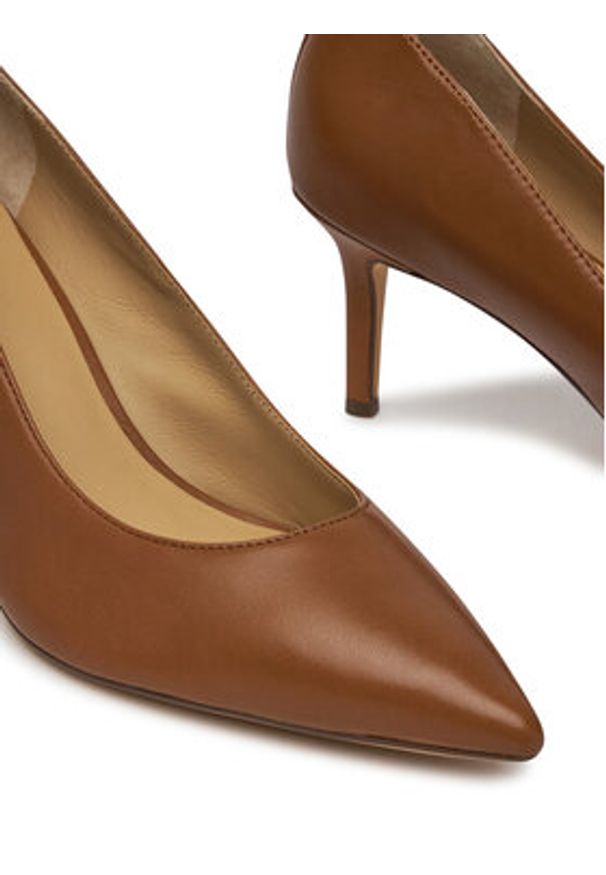 Lauren Ralph Lauren - LAUREN RALPH LAUREN Szpilki Lanette 802972023002 Brązowy. Kolor: brązowy. Materiał: skóra. Obcas: na szpilce